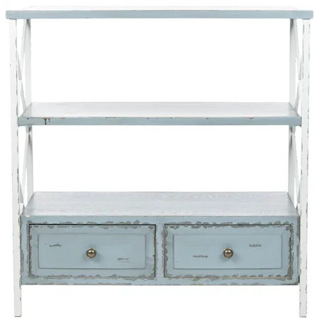 Distressed Console Table with Storage